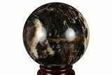 Black Opal Sphere - Madagascar #168603-1